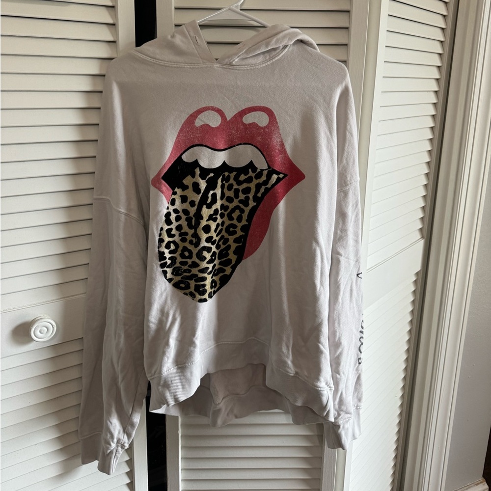Worn Free People Rolling Stones Hoodie